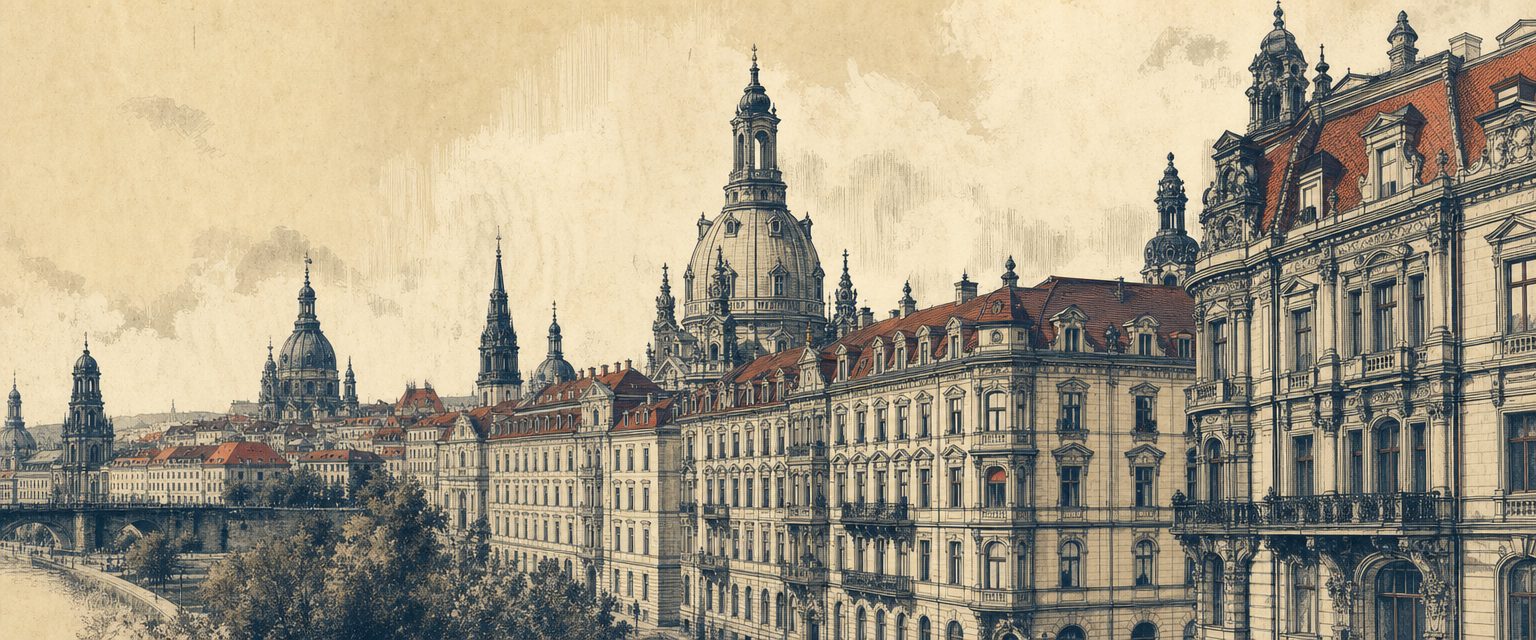 Dresden Wohngebäude an der Elbe — WBS und Sozialwohnungen in Dresden