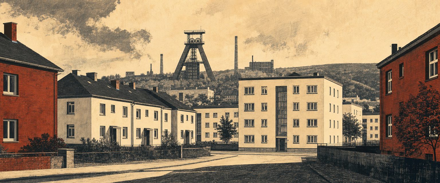 Recklinghausen Wohngebäude im nördlichen Ruhrgebiet — WBS und Sozialwohnungen